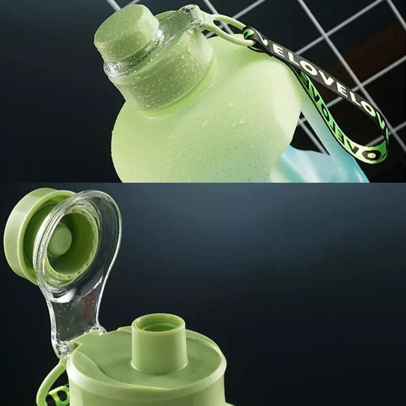 2.2L Large Capacity Travel Water Bottle With Time Maker, Portable Fitness Jug, Sport Gym Drinking Tumbler 2.2L Large Capacity Travel Water Bottle With Time Maker, Portable Fitness Jug, Sport Gym Drinking Tumbler